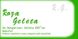 roza geleta business card
